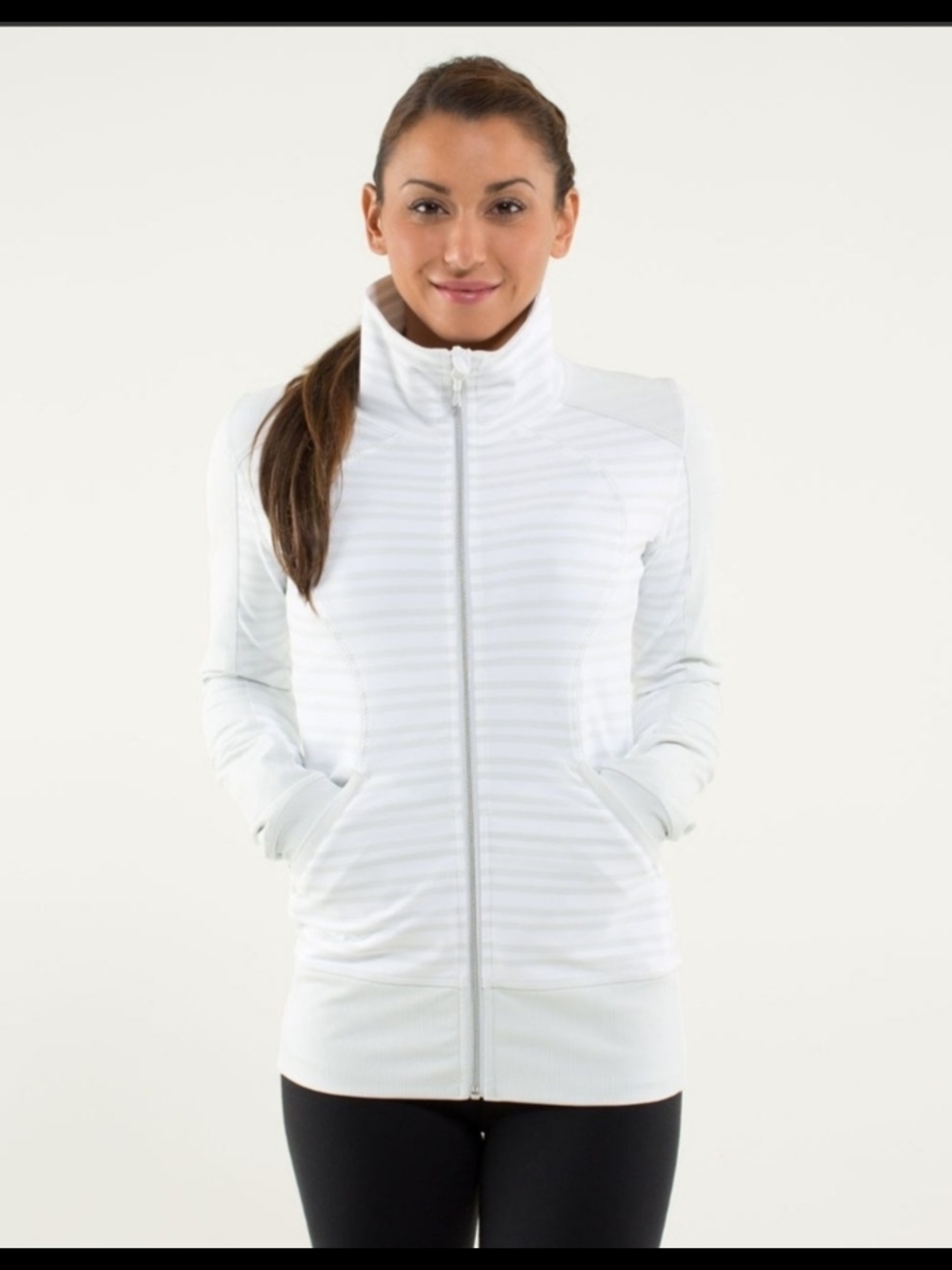 Lululemon Contempo JacketTwin Stripe Nimbus / Nimbus size 8